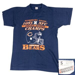 Vintage 1985 Chicago Bears NFC Champs Shirt Womens Small Single Stitch Football